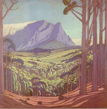 JH Pierneef .Table Mountain. Oil on canvas, c1932